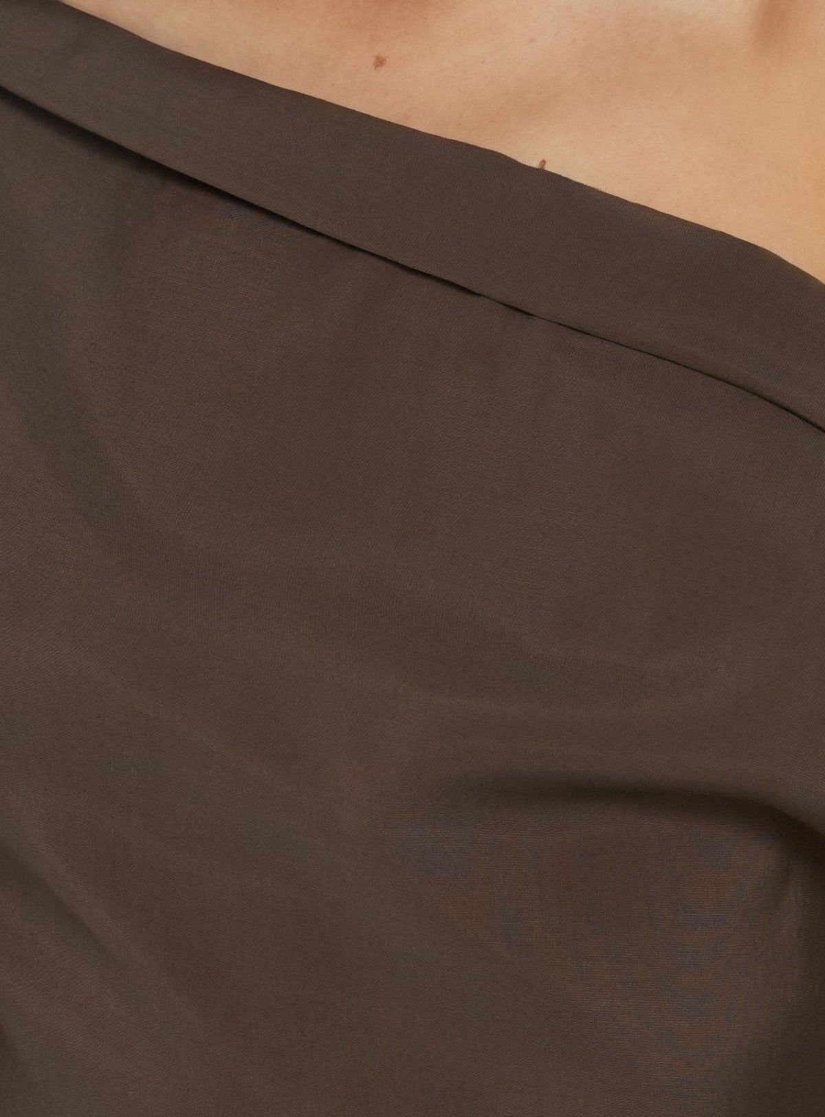 Sweetheart Off Shoulder Maxi Dress Chocolate