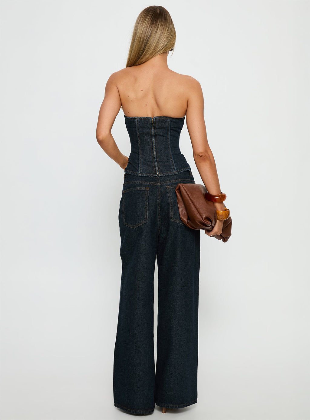 Blue Crush Low Rise Wide Leg Jeans Indigo