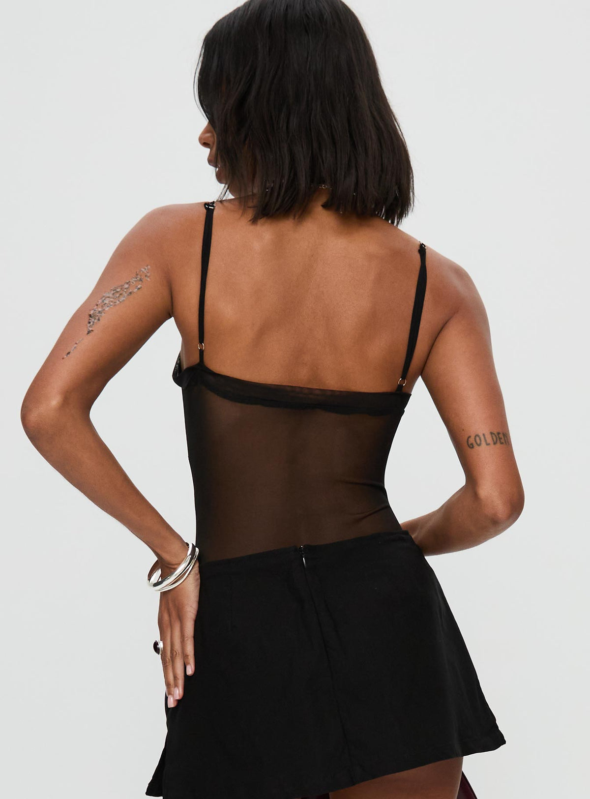 In The Club Bodysuit Black