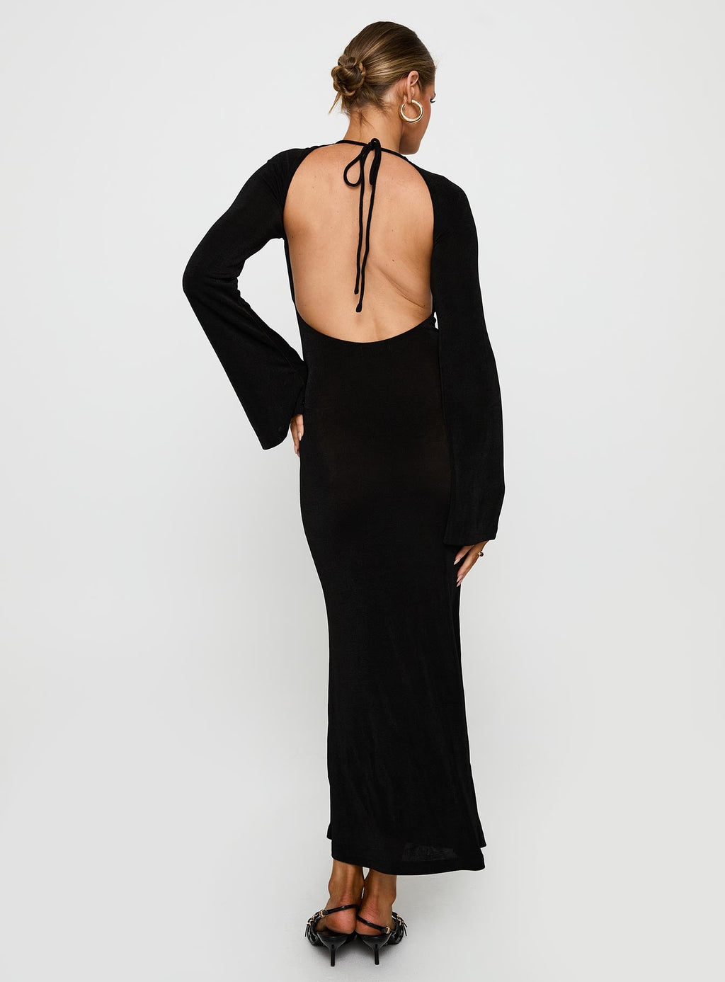 Amersham Long Sleeve Maxi Dress Black