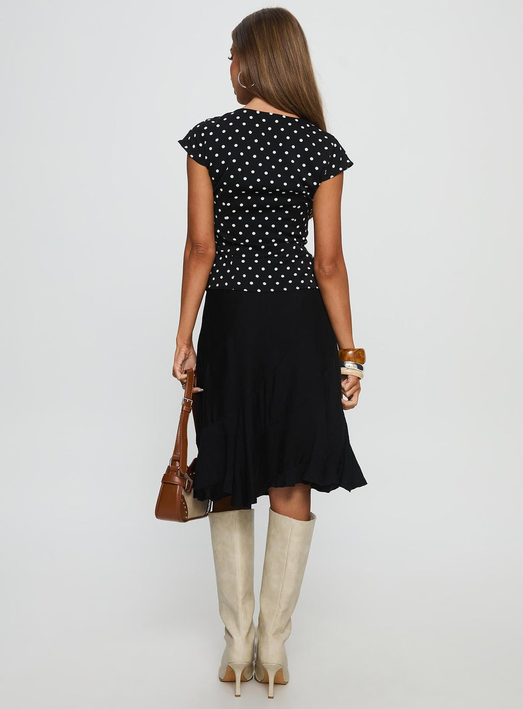With Kindness Midi Skirt Black