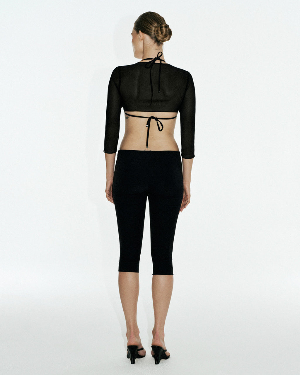 June Silk Tie Top | Black
