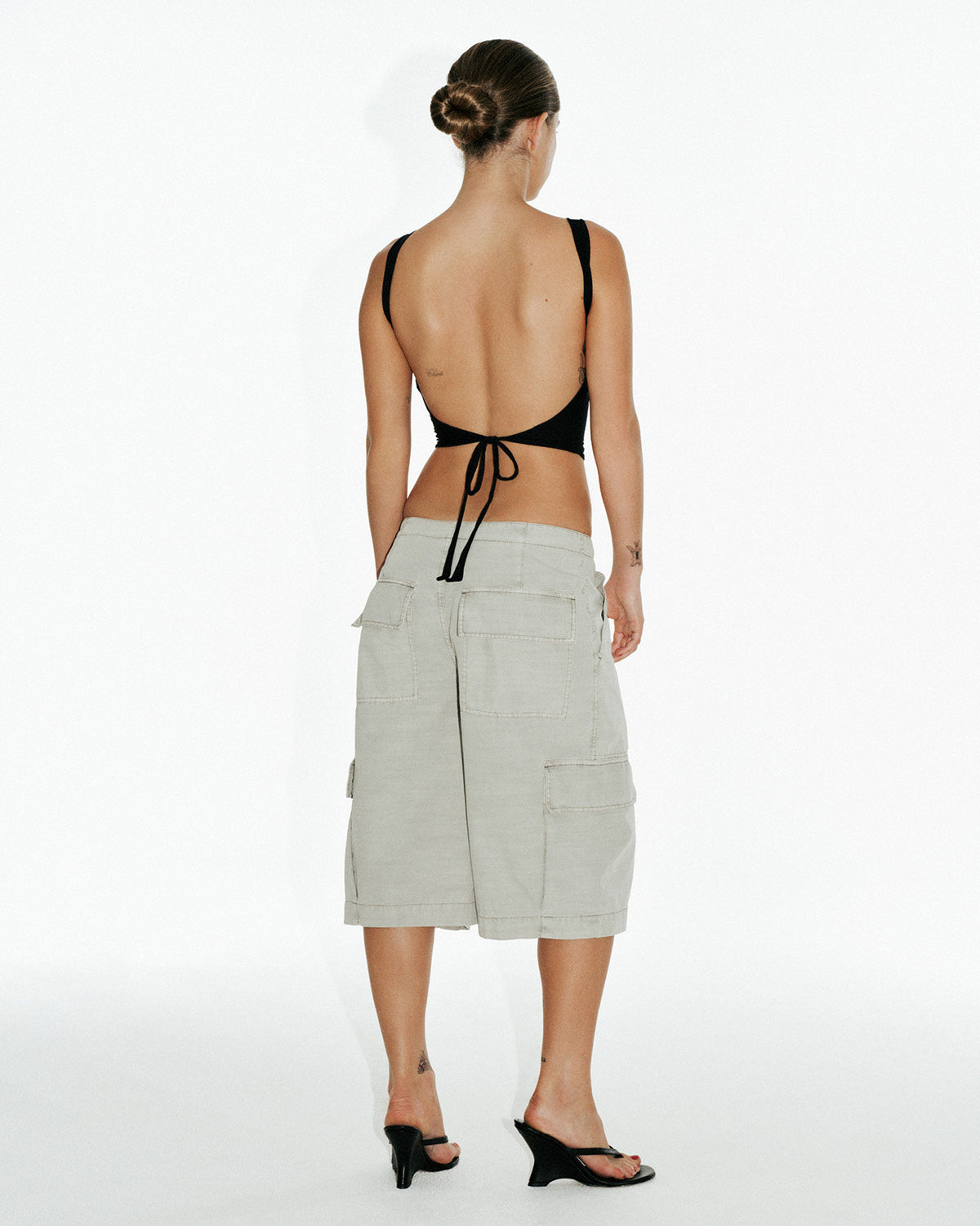 Open Back Tank | Black