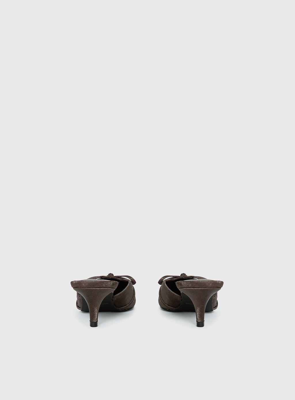 Unrivaled Pointed Toe Faux Suede Heels Chocolate