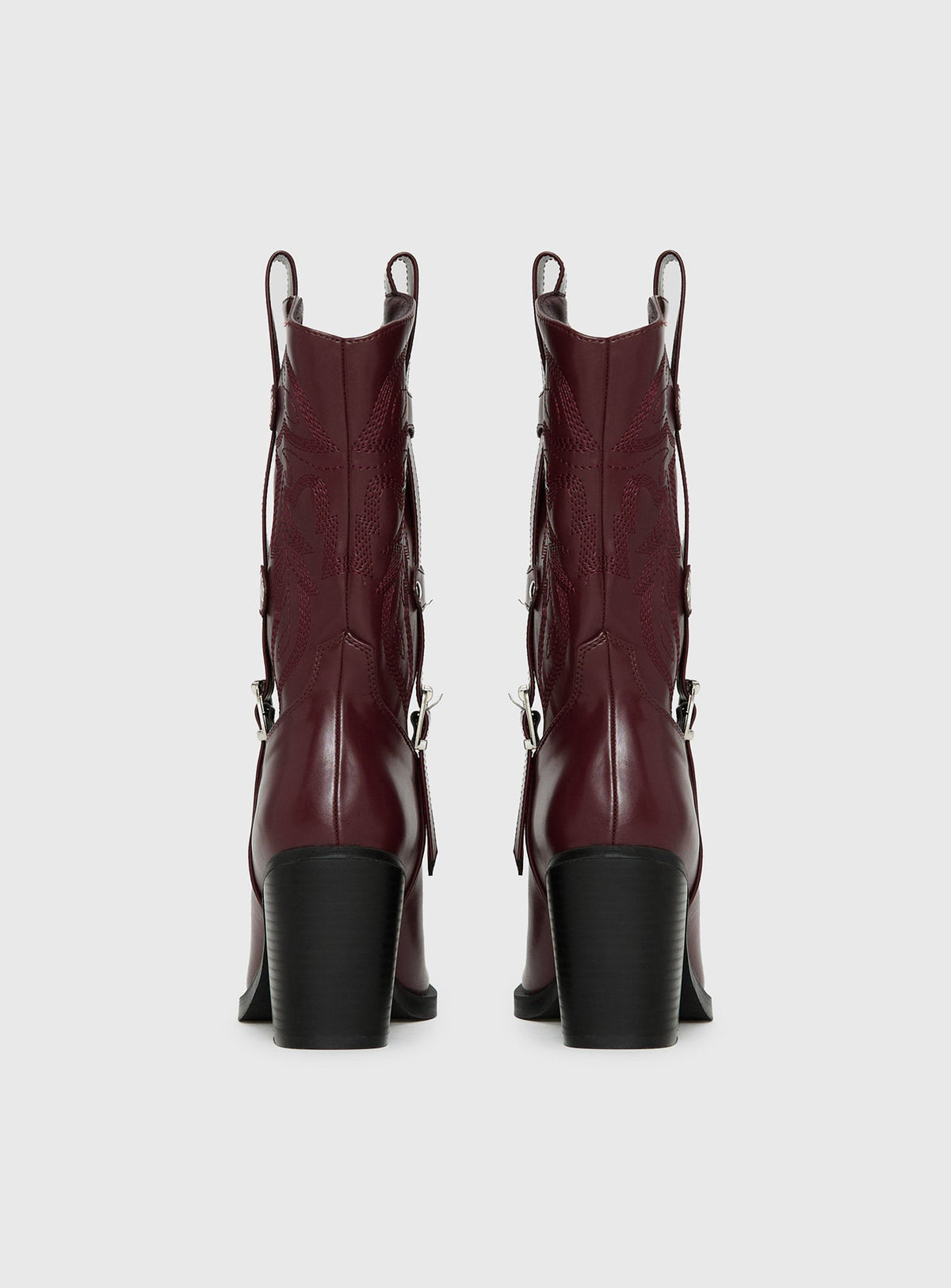 Cypress Western Boots Burgundy