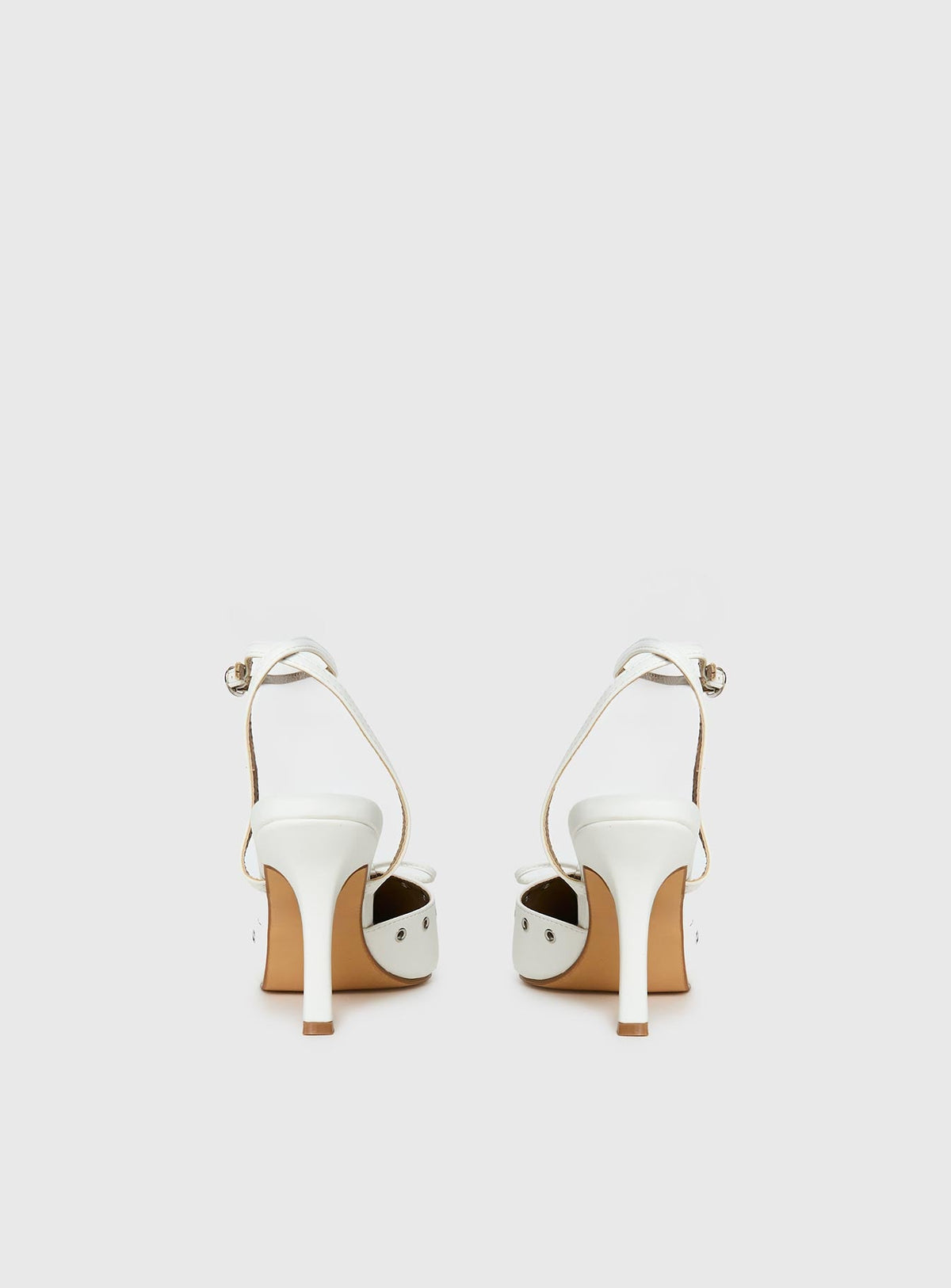 Nilah Pointed Toe Heels White