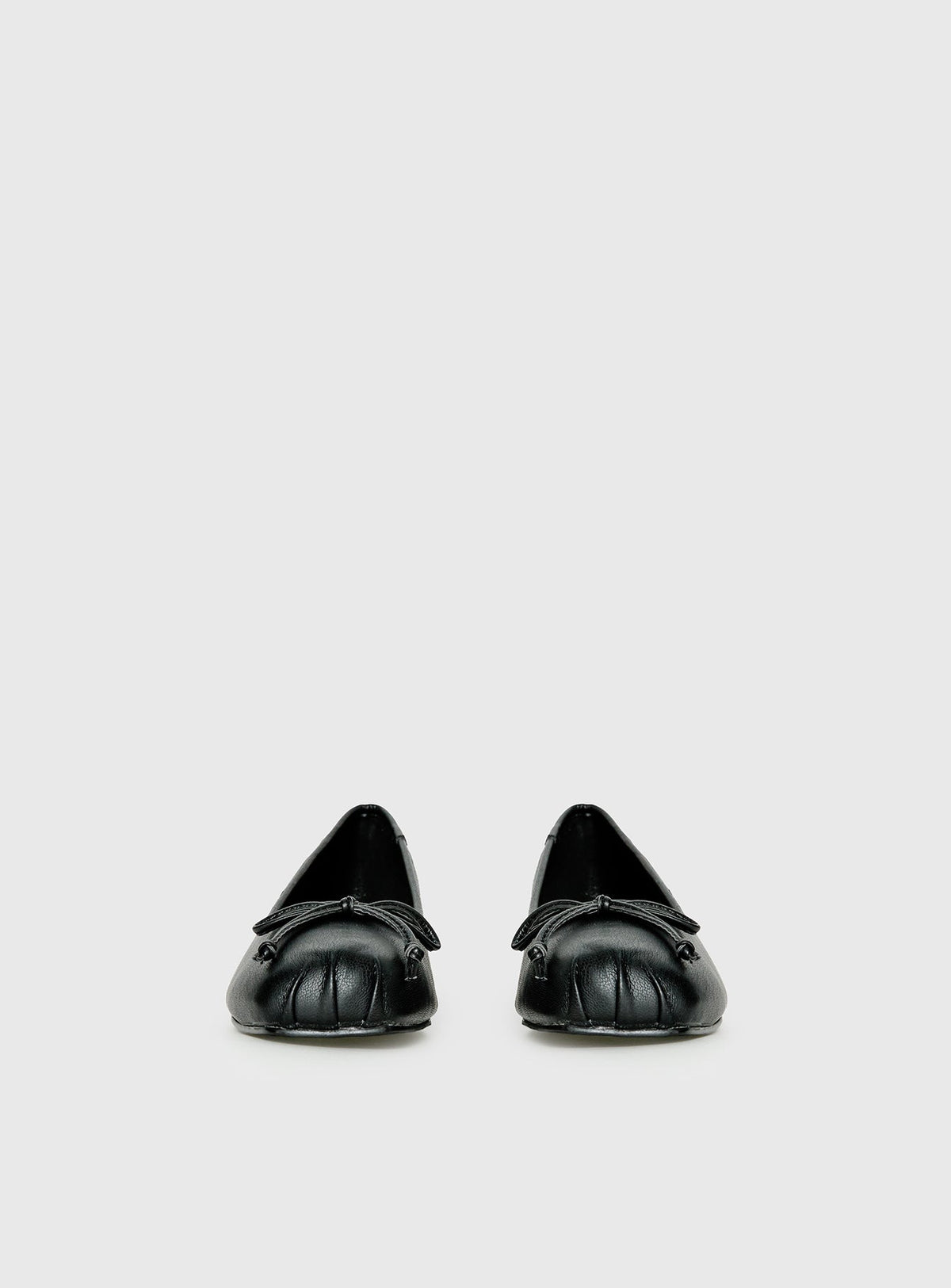 Therapy Sire Block Heel Ballerina Shoes Black