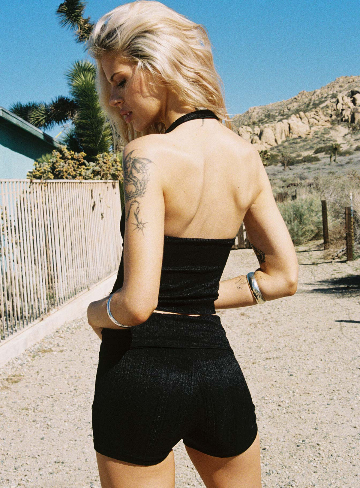 Moderna Lace Shorts Black