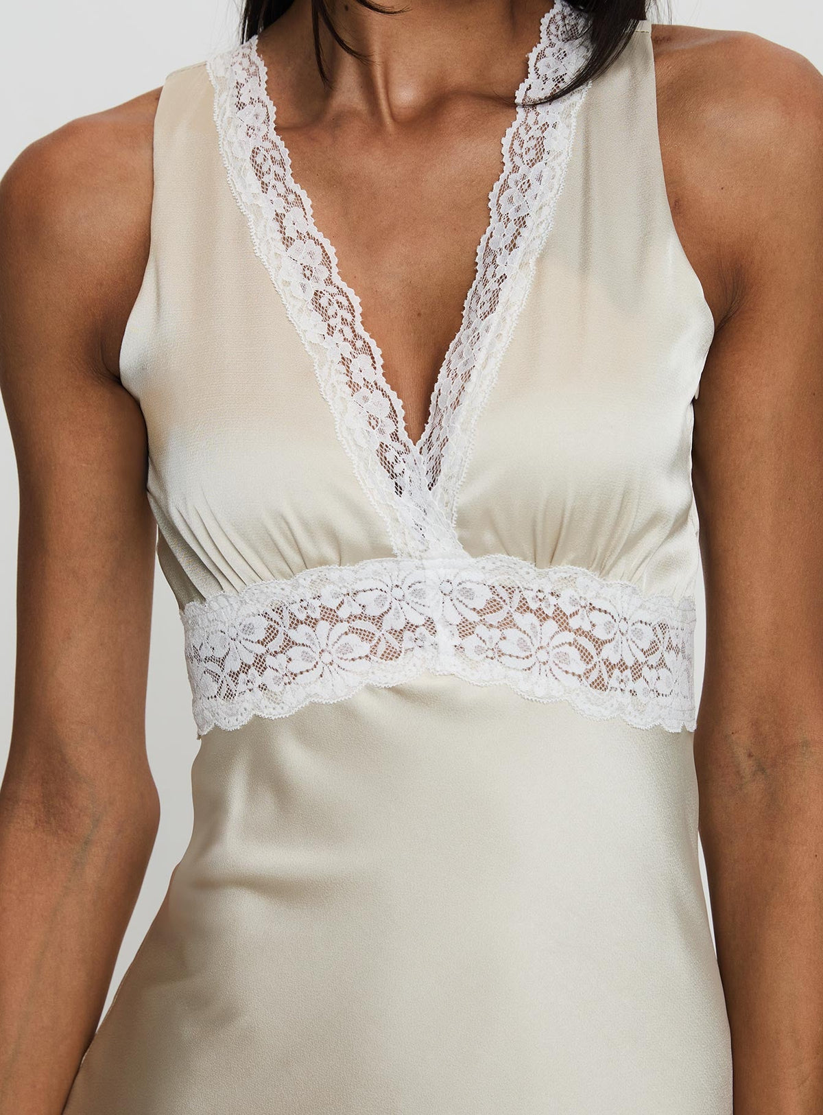 Persefonie Lace Maxi Dress Champagne