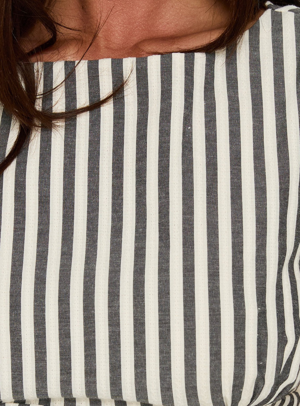 Gracea Gathered Waist Romper Stripe