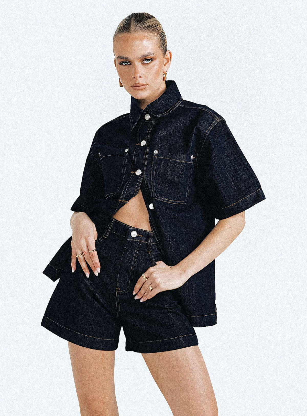 Whitaker Shorts Dark Denim