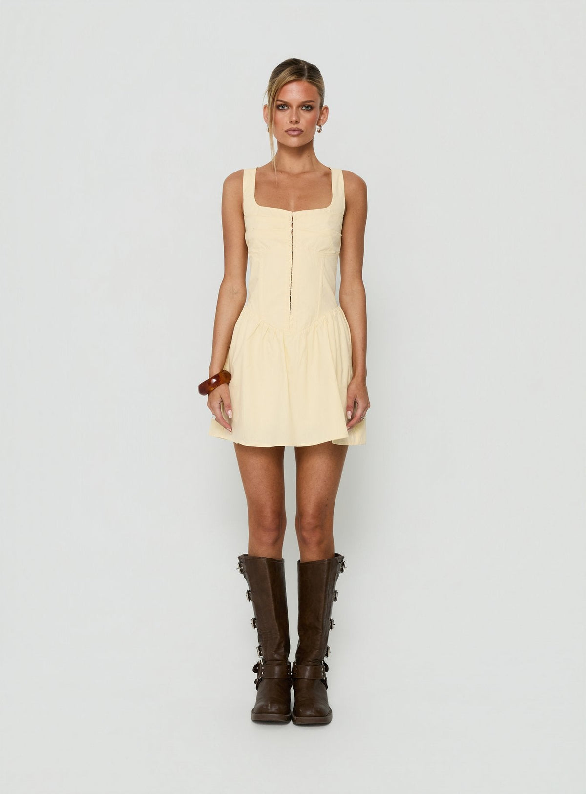 Ettalie Cinched Waist Playsuit Butter