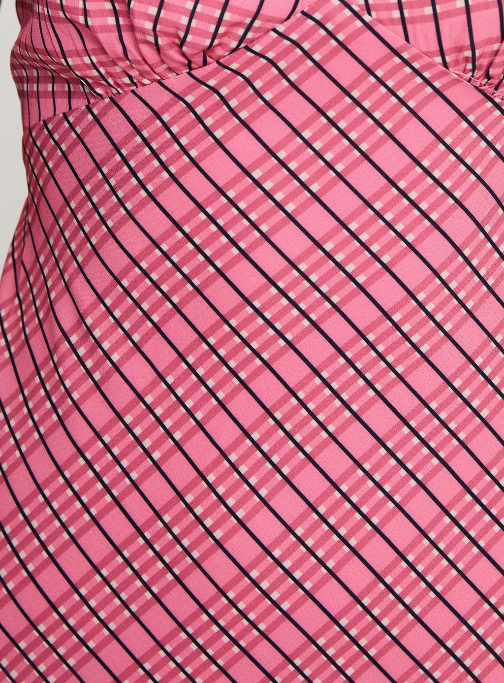 Nellie Midi Dress Pink Check