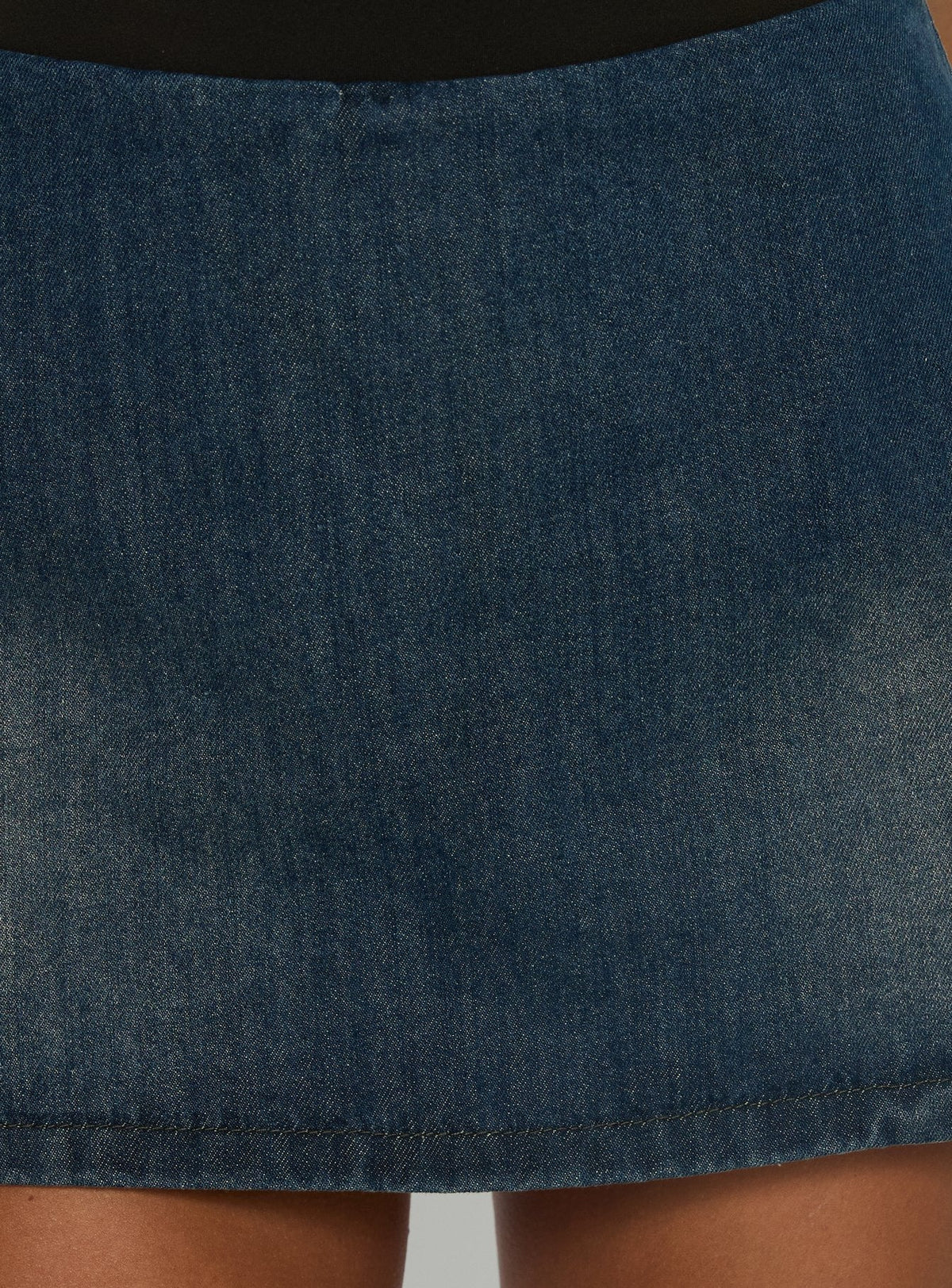 Gigi Denim Skort Dark Blue