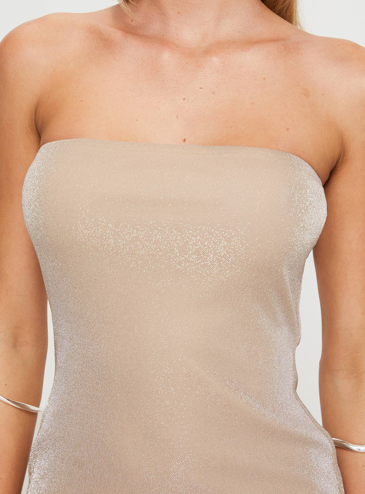 Samper Strapless Maxi Dress Champagne