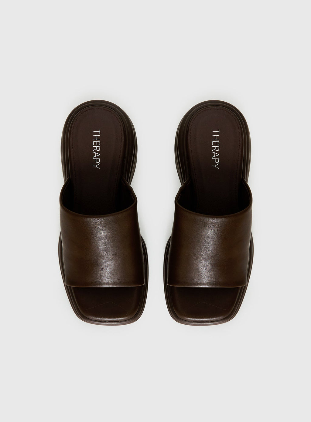 Therapy Flaunt Platform Sandals Brown