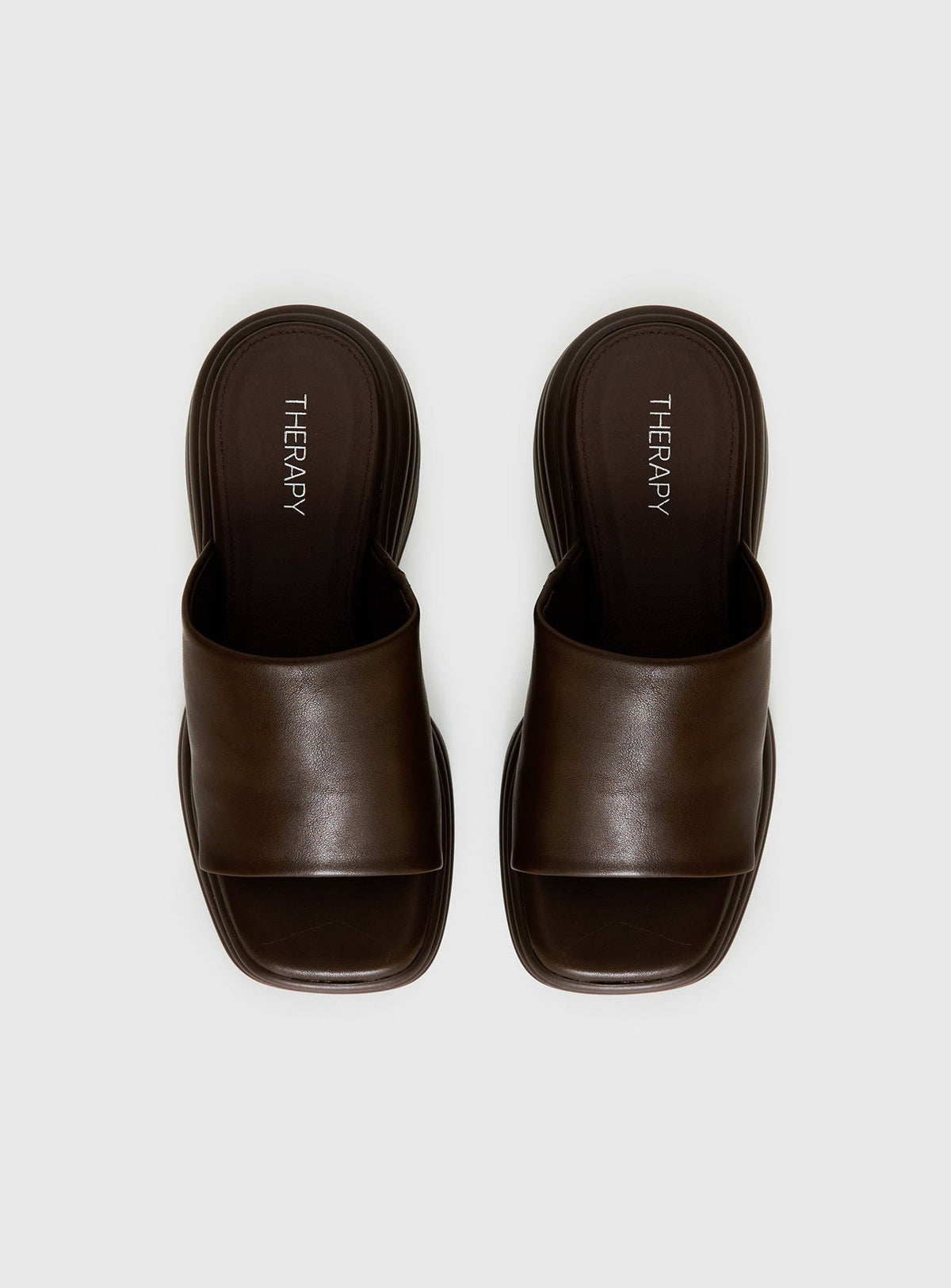 Therapy Flaunt Platform Sandals Brown