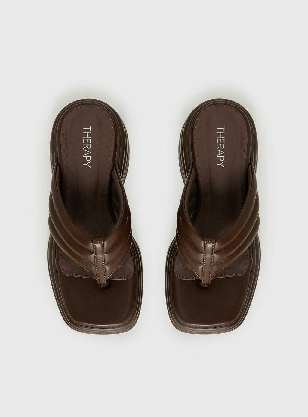 Therapy Flames Platform Sandals Brown