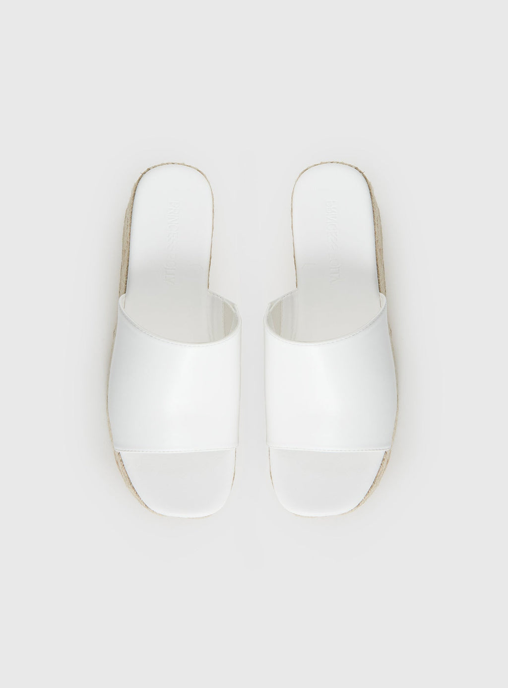 Arton Espadrille Platform Sandals White
