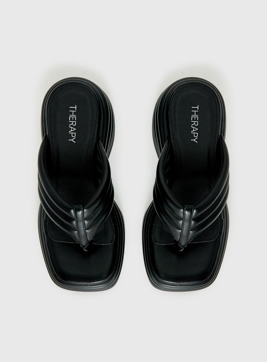 Therapy Flames Platform Sandals Black