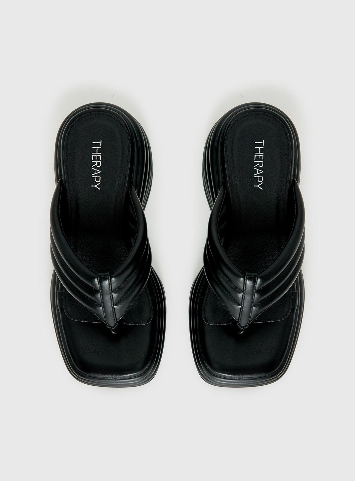 Therapy Flames Platform Sandals Black
