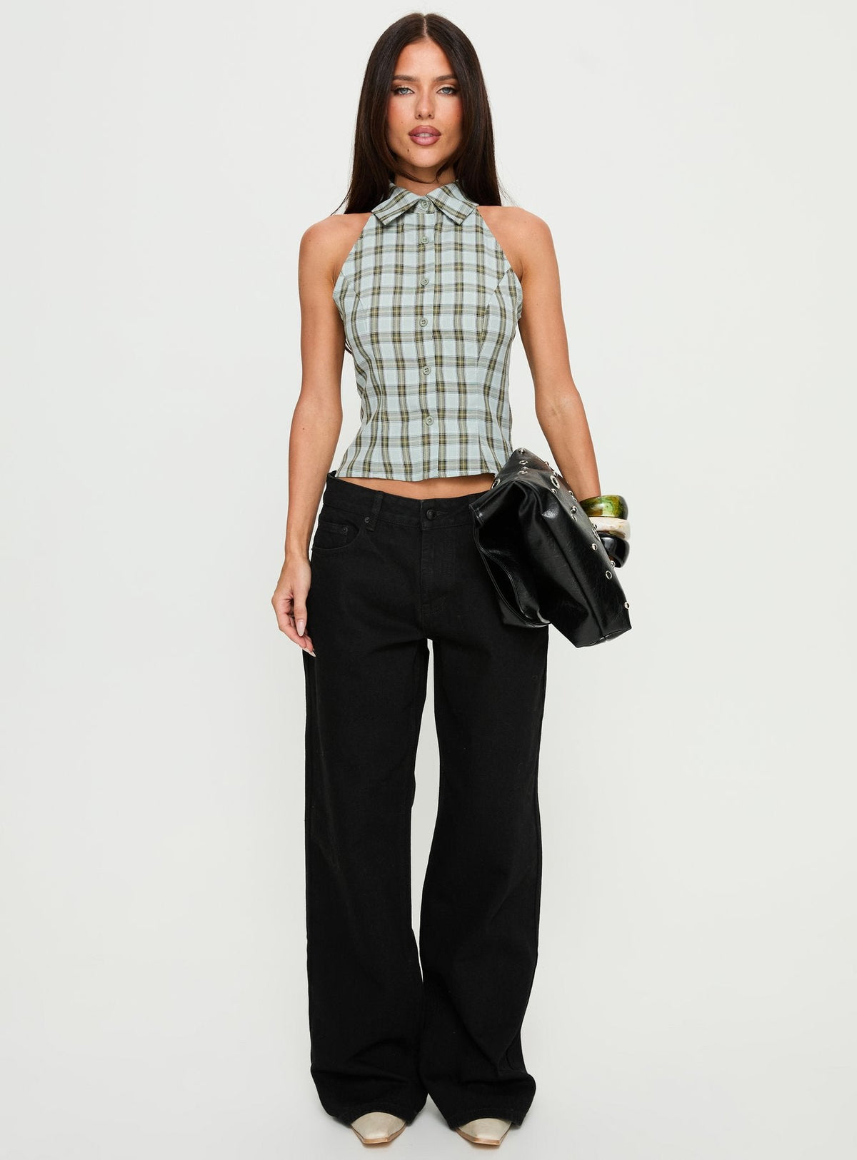 Serenitia Mid Rise Relaxed Jeans Jet Black