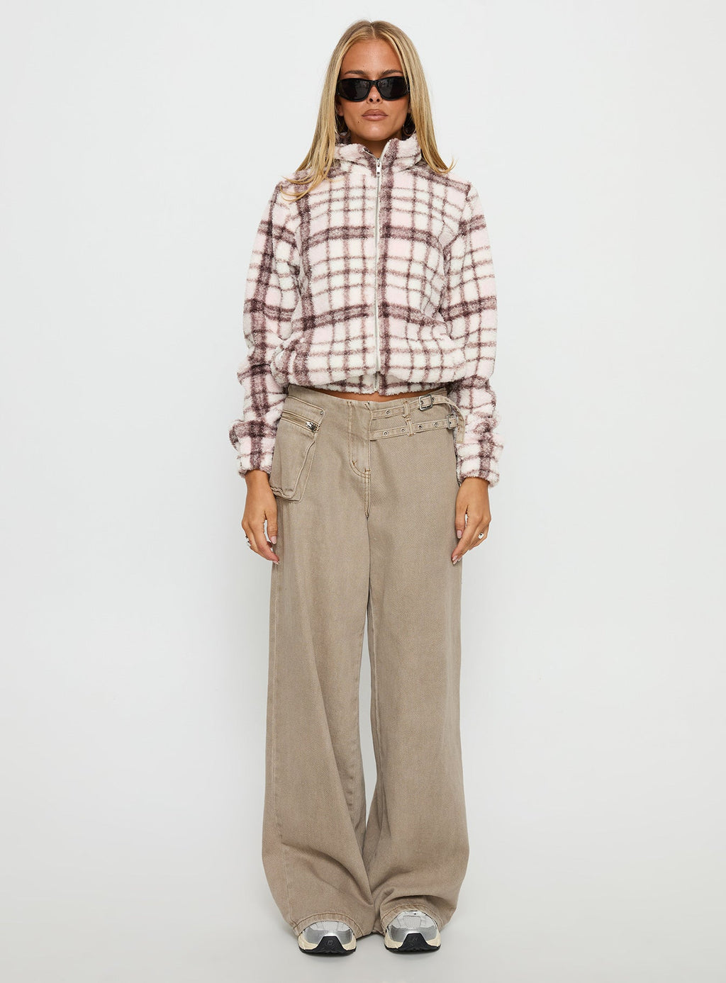 Vannessa Collared Jacket Pink Check