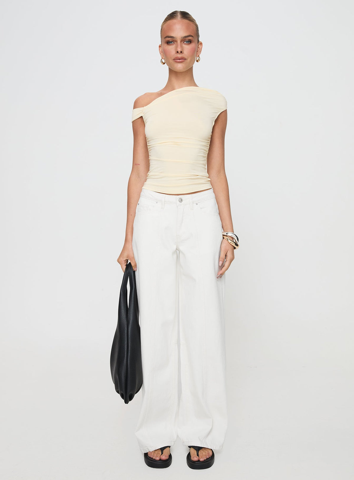 Lando Low Rise Straight Leg Jeans White