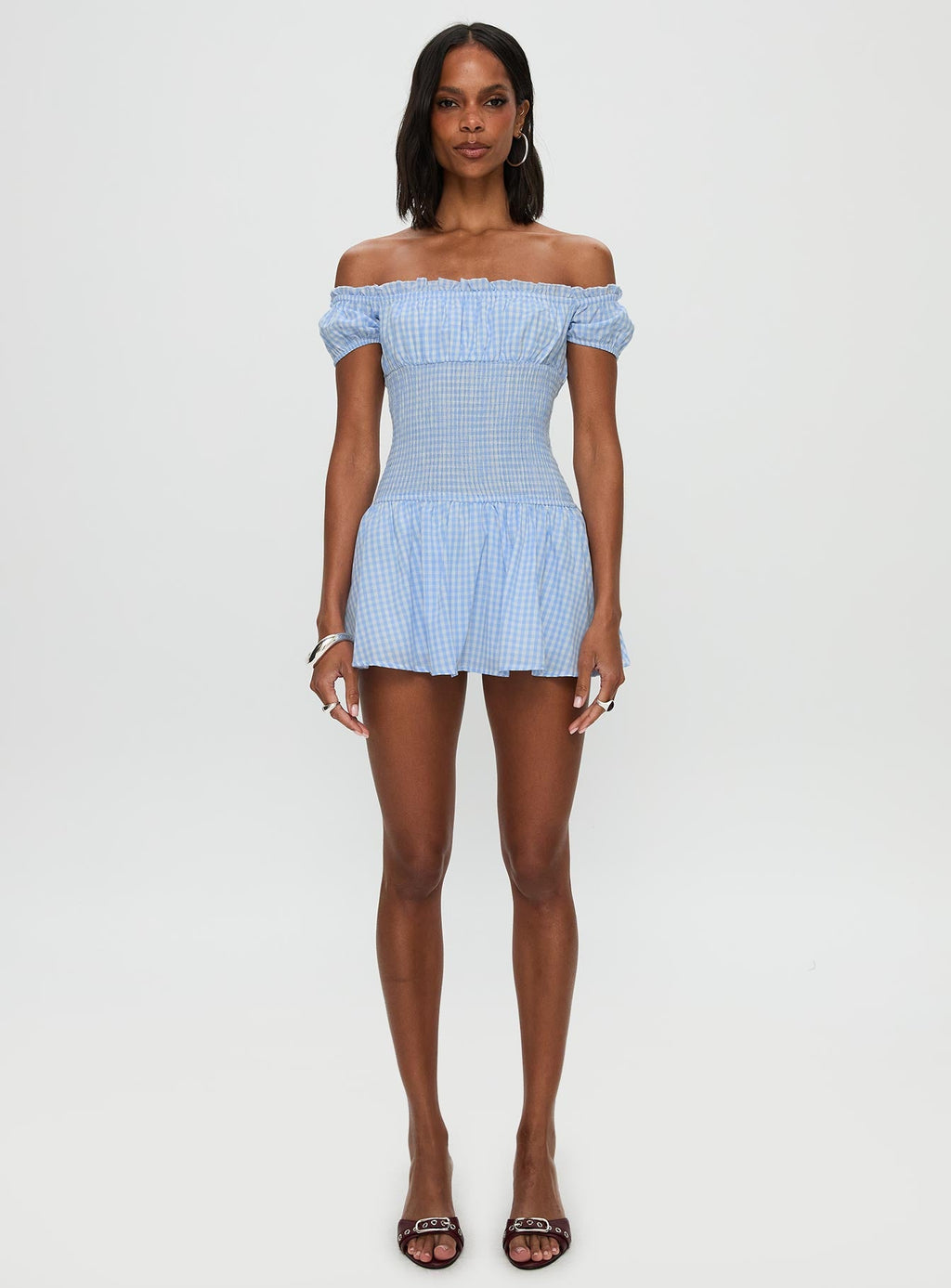 Count My Blessings Playsuit Blue Check
