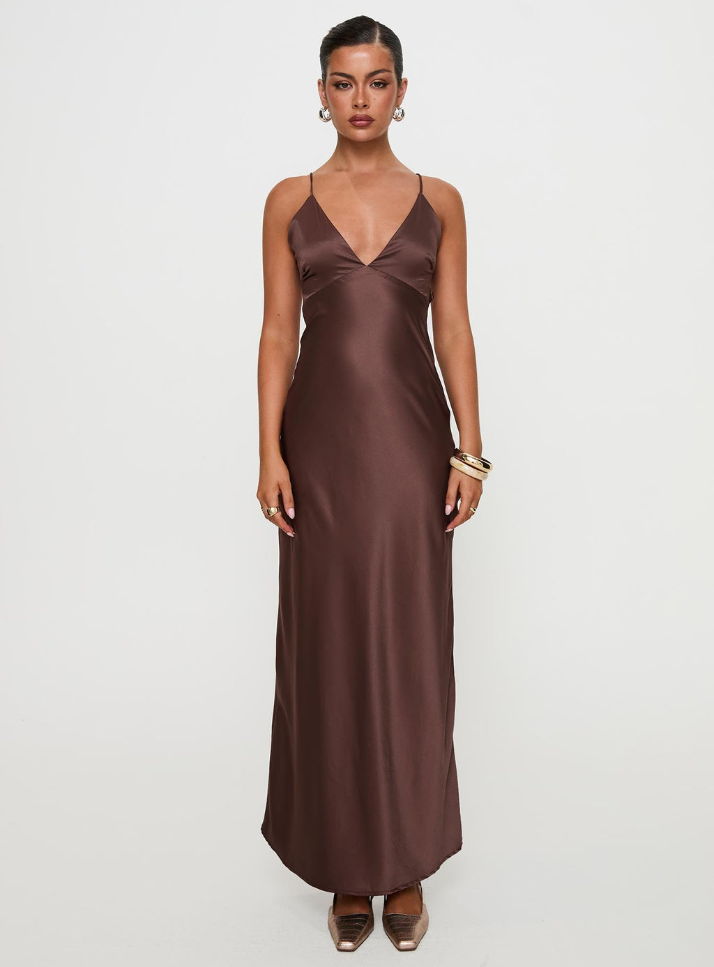 Angels Only Maxi Dress Chocolate