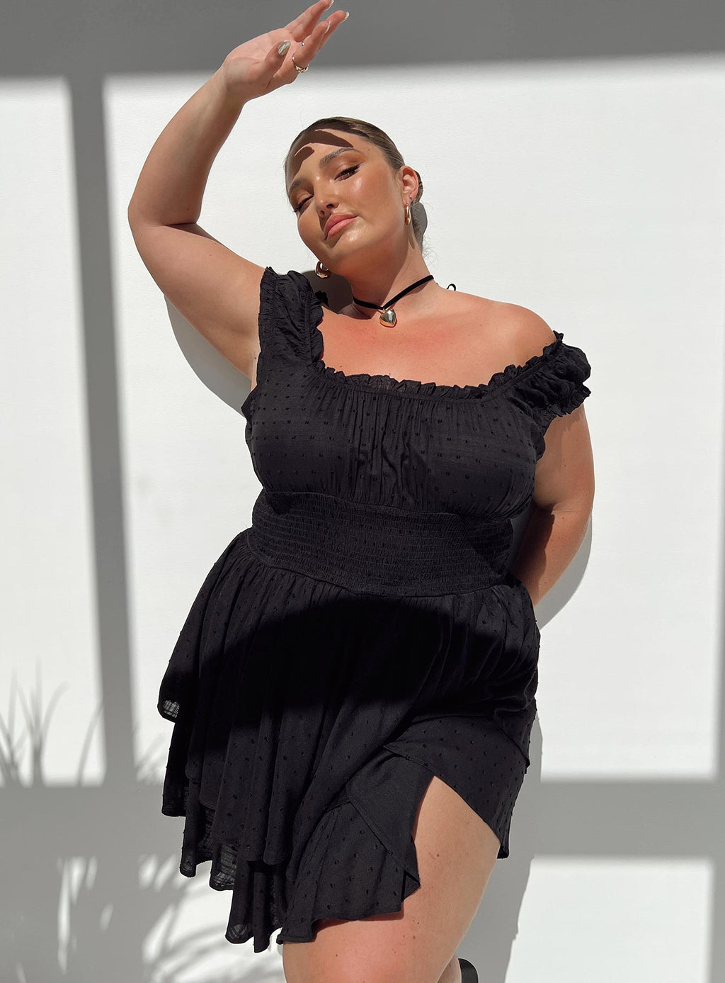 The Love Galore Romper Black Curve