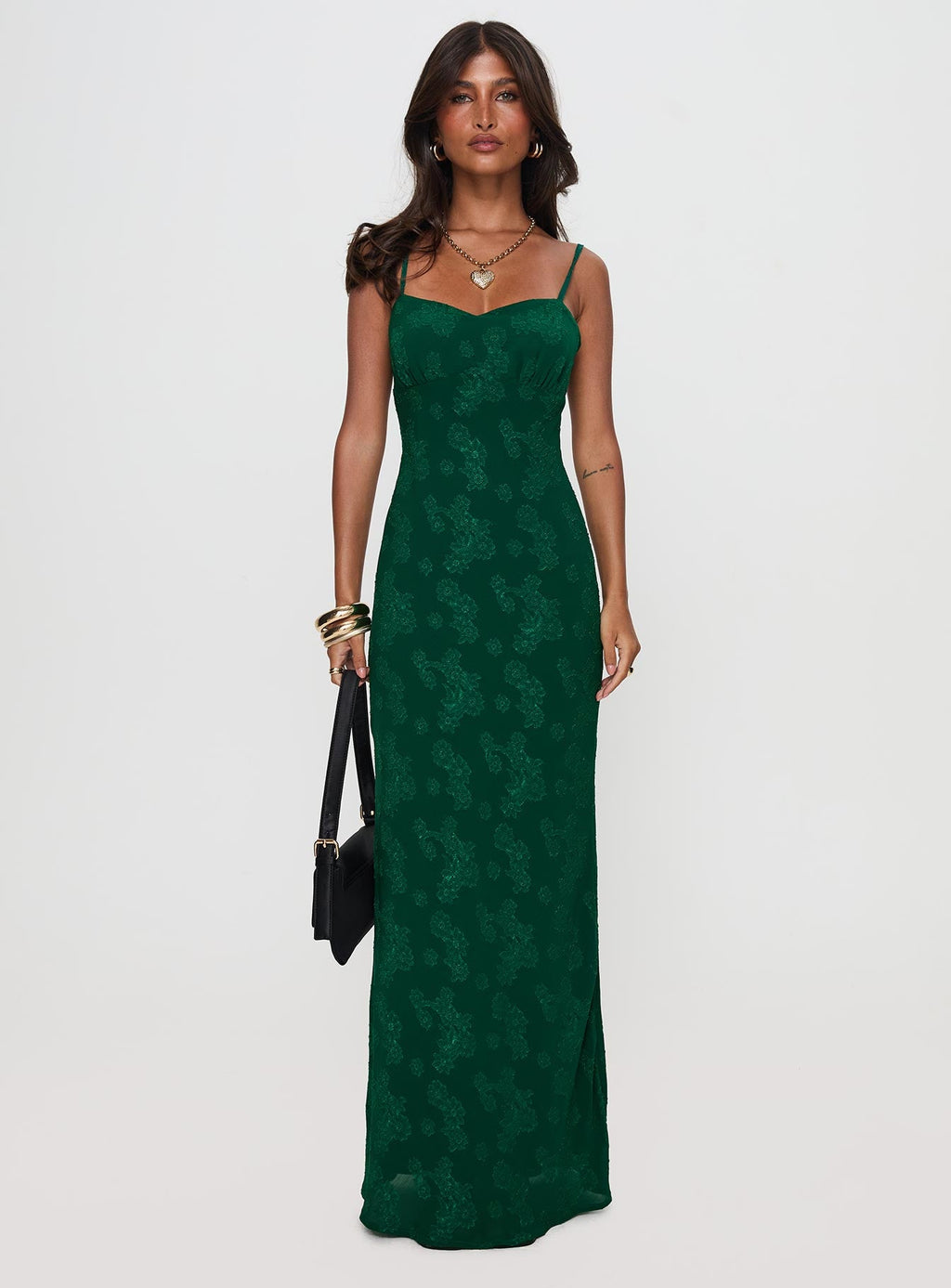 Ginette Maxi Dress Forest Green