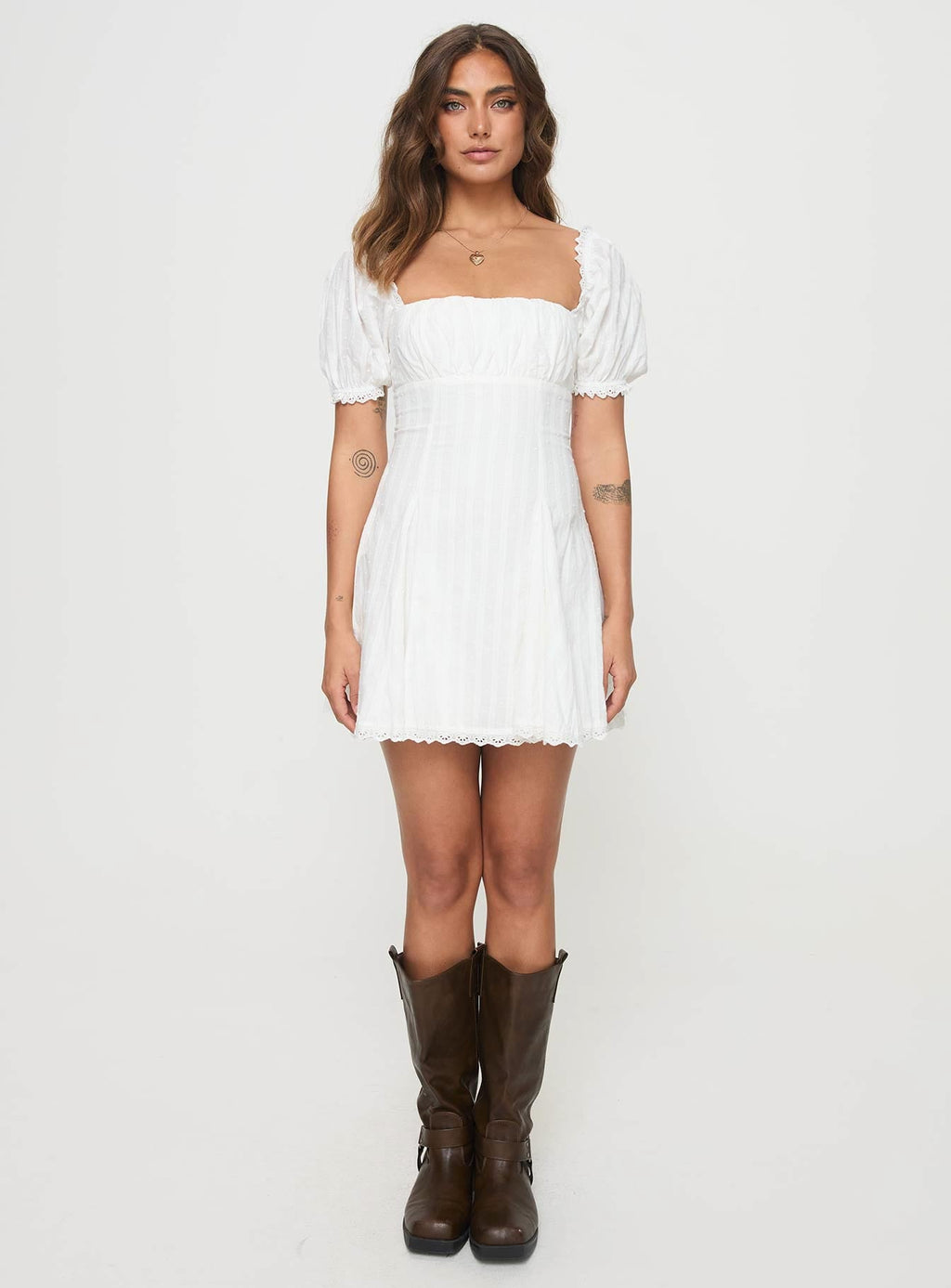Rabatia Mini Dress White