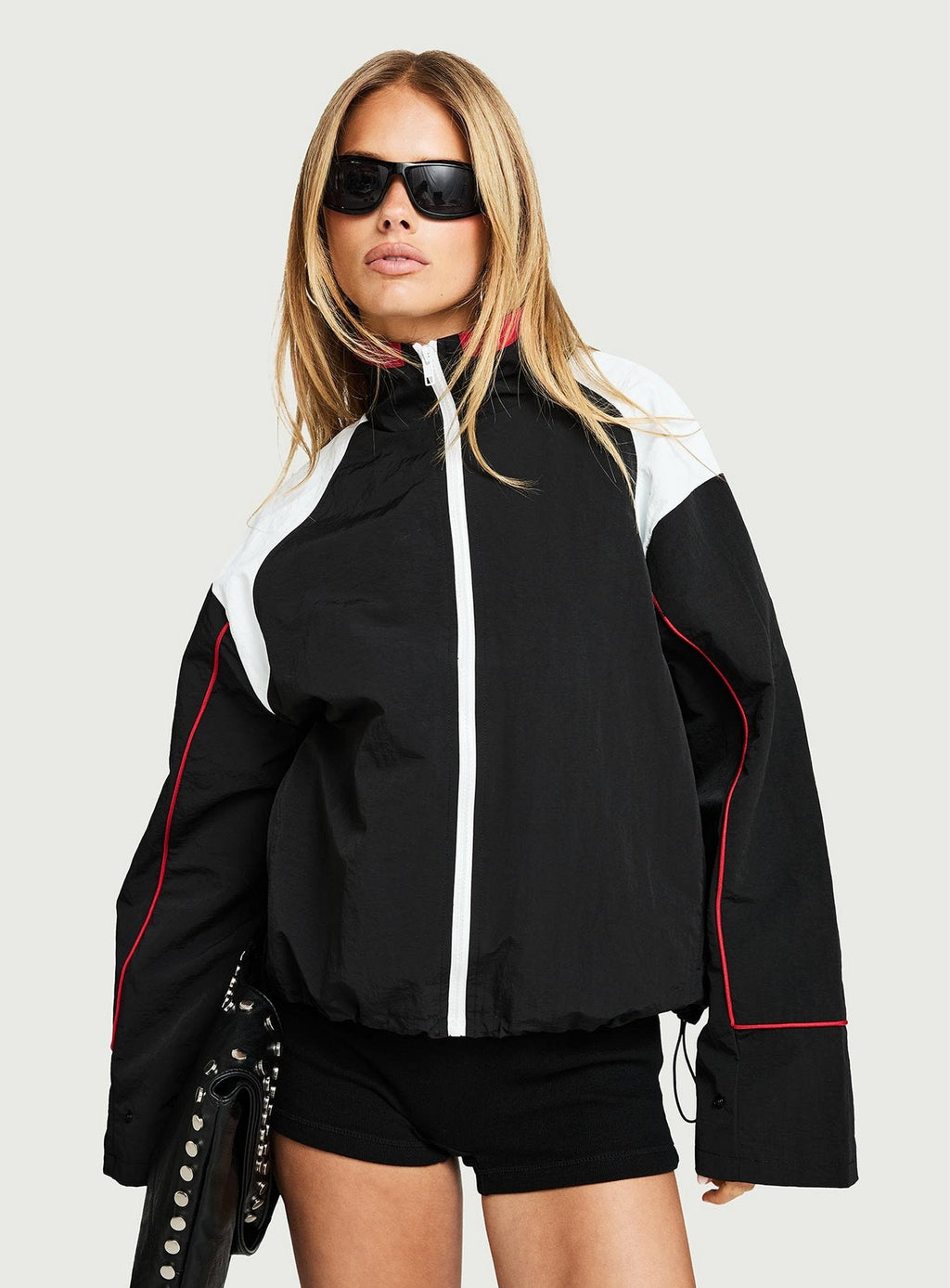 Shoreline Windbreaker Noir / White