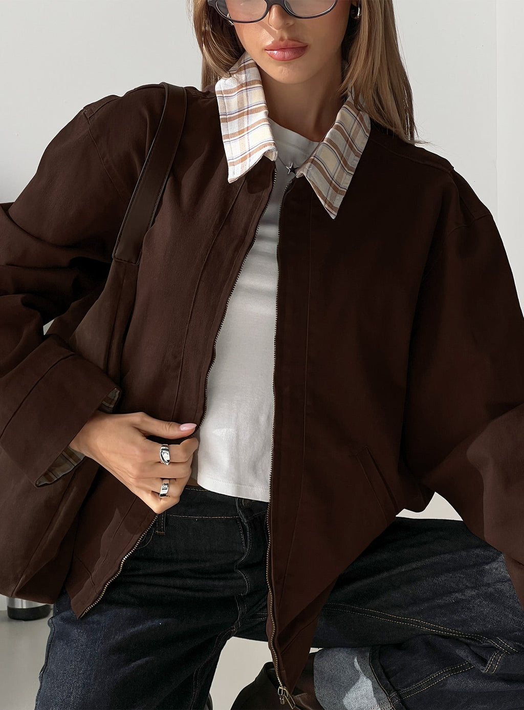 Soraia Workwear Jacket Brown