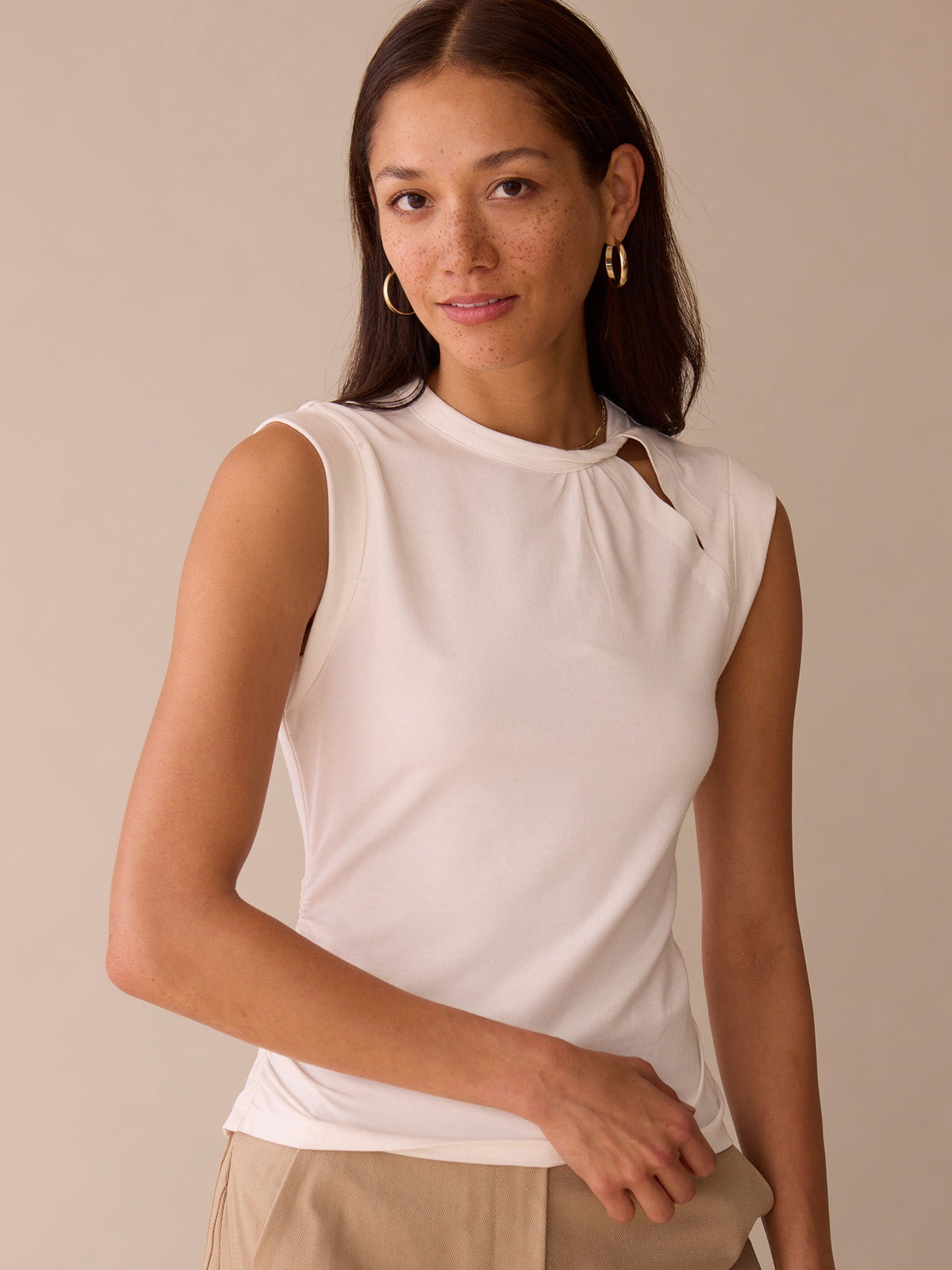 Twist Neckline Tank