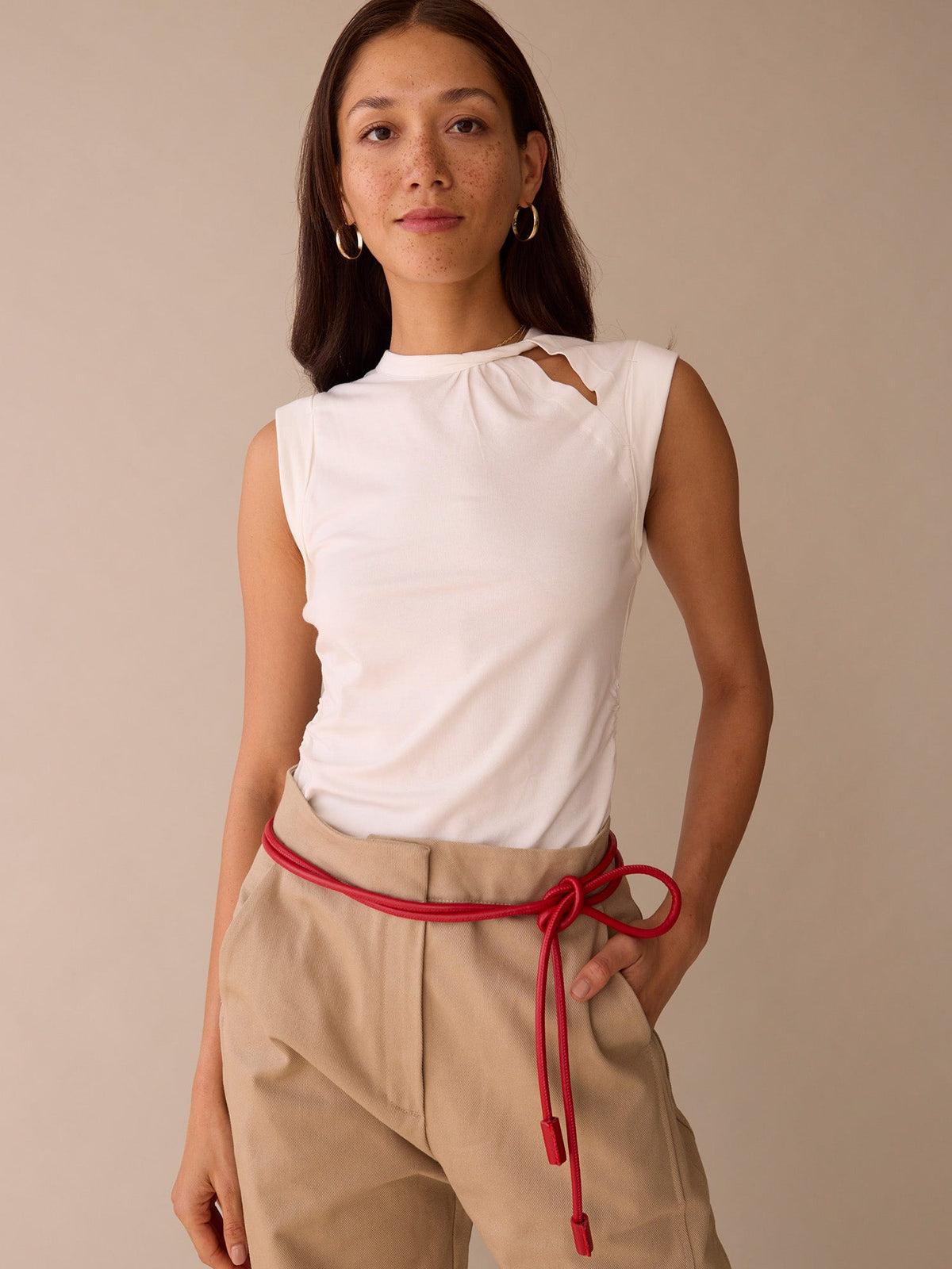 Twist Neckline Tank
