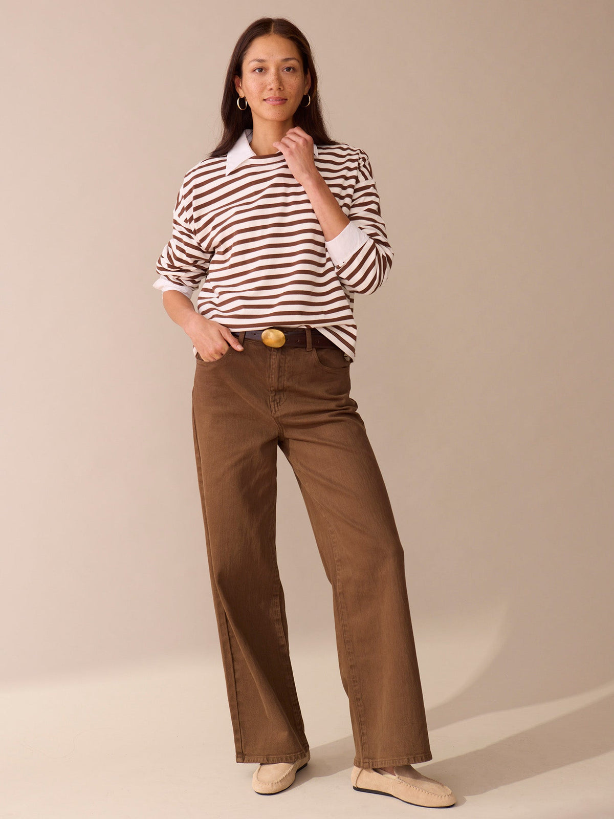 Easy LS Stripe Top