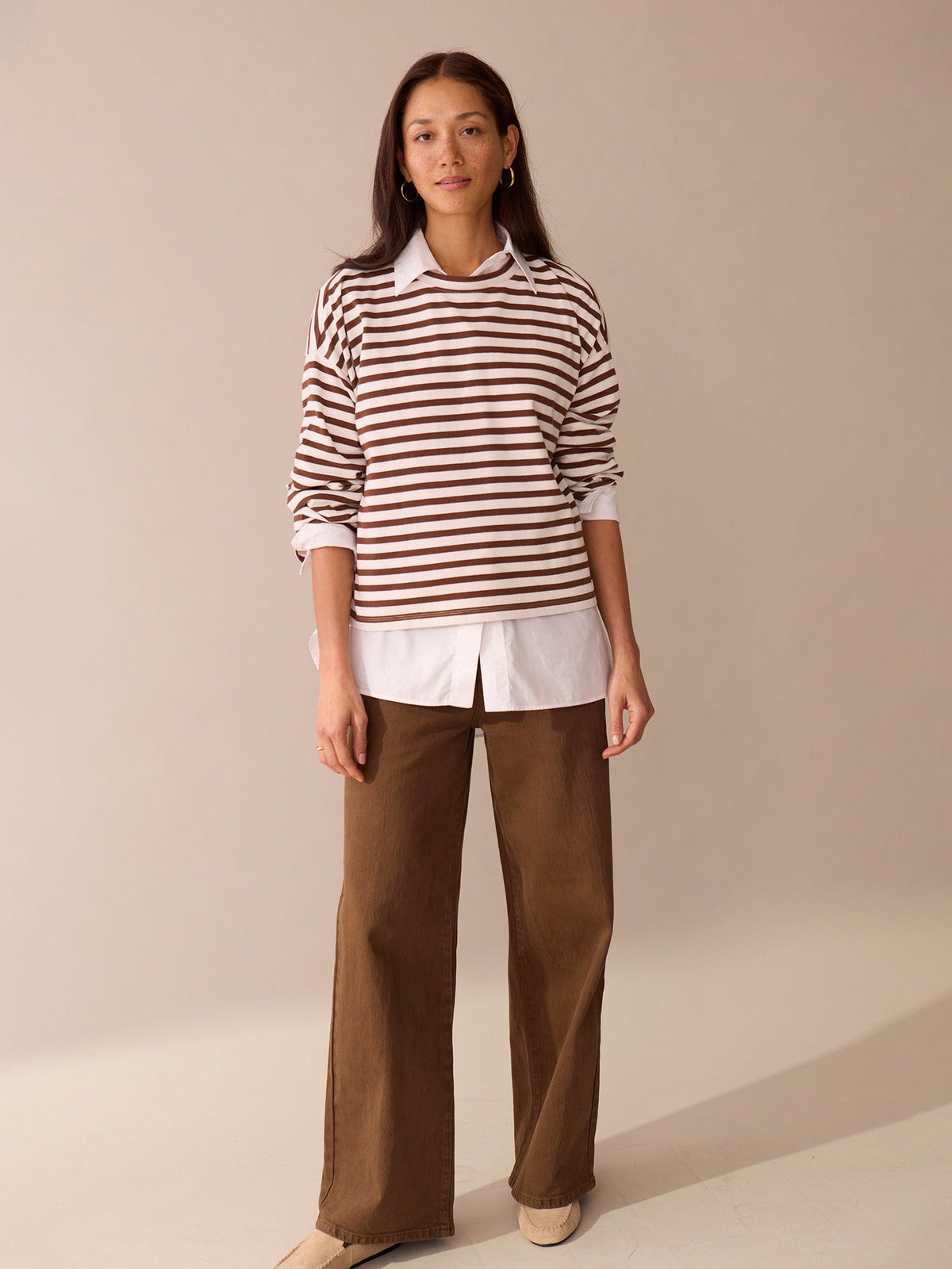 Easy LS Stripe Top