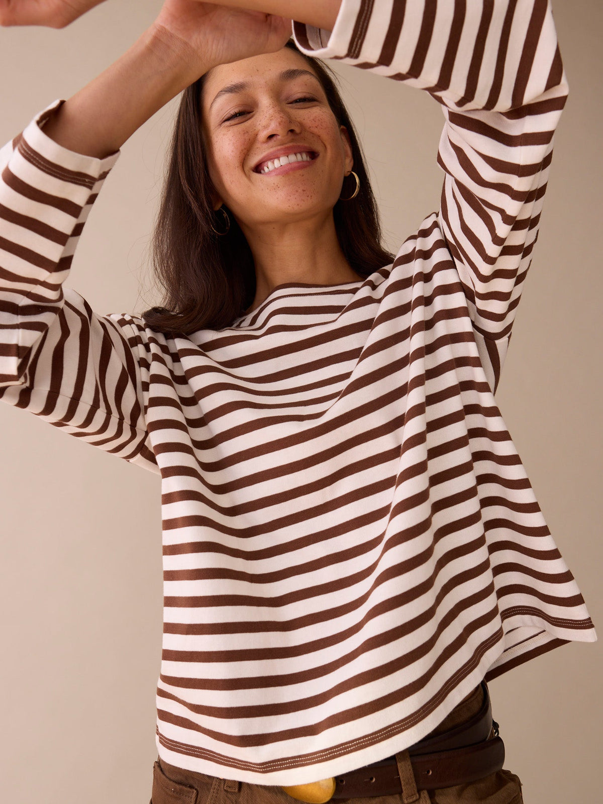 Easy LS Stripe Top