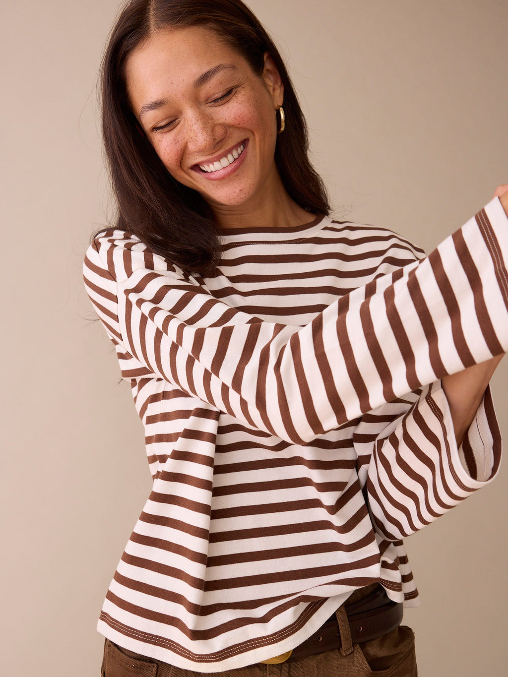 Easy LS Stripe Top