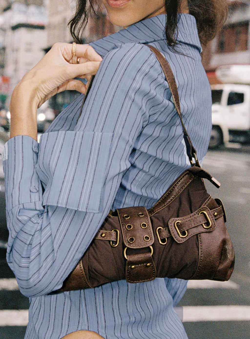 Doyers Street Shoulder Bag Brown