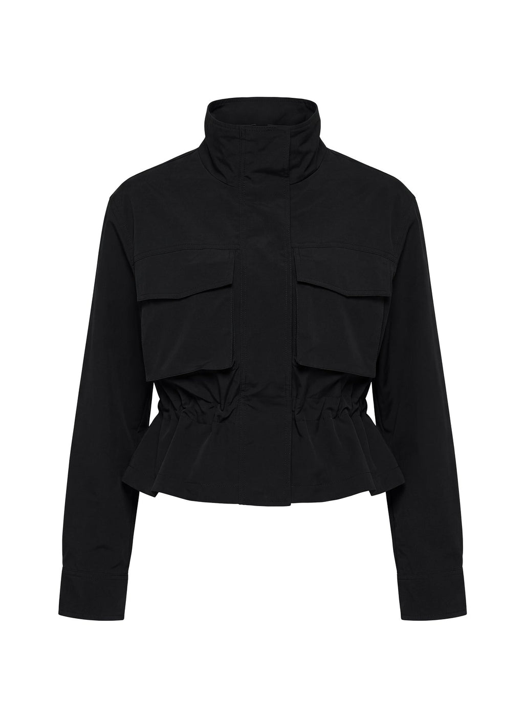 Annisa Funnel Neck Jacket Black
