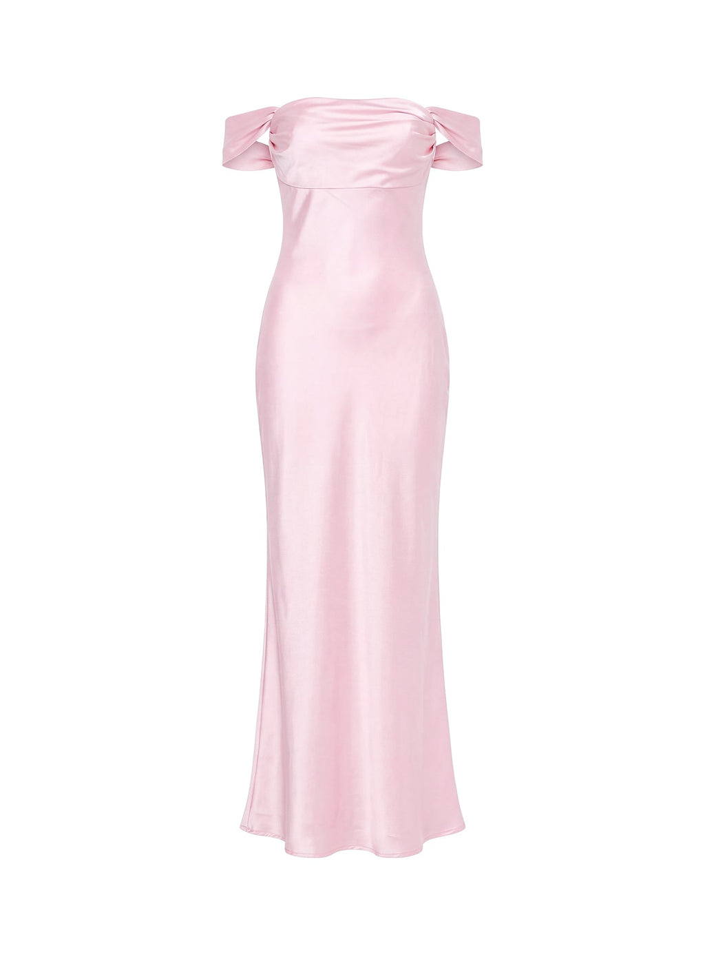 Azura Off The Shoulder Maxi Dress Pink