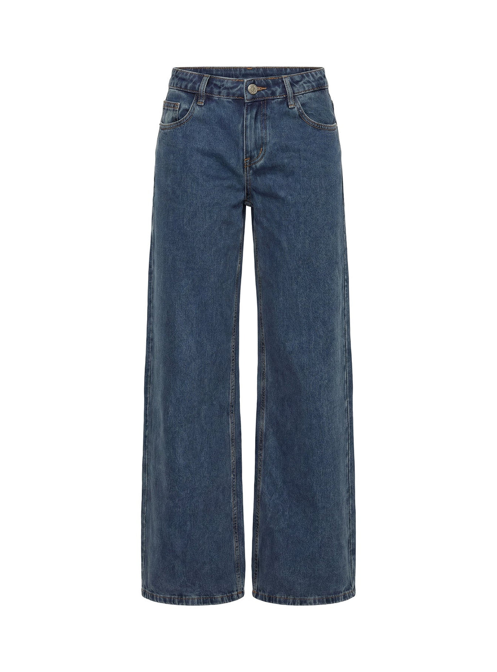 Picco Ultra Low Rise Wide Leg Jeans Dark Blue Wash
