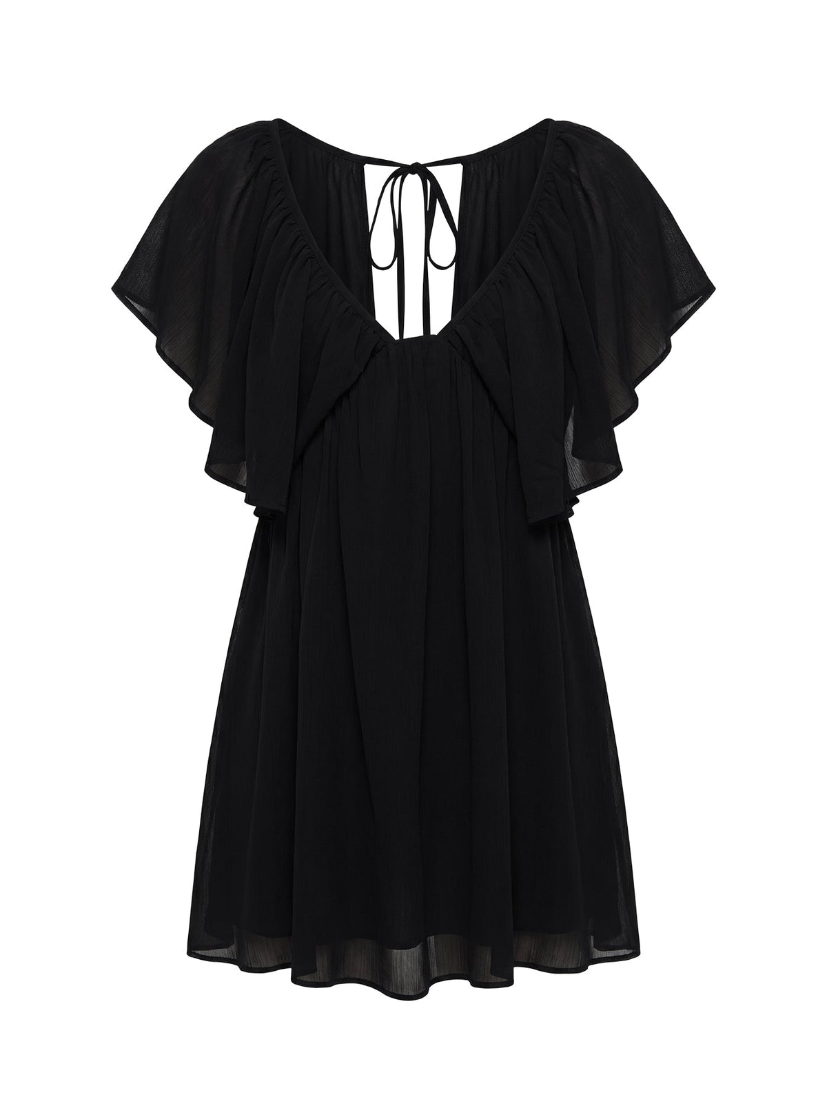Sun Spirit Plunge Flowy Romper Black