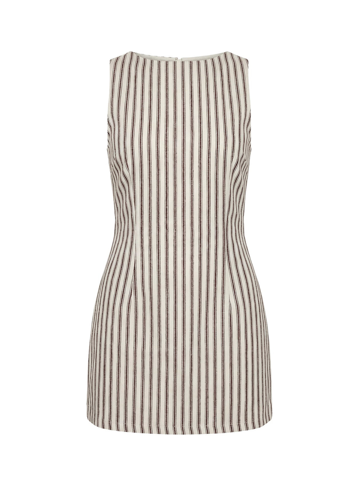 Yumiko Romper Brown Stripe Tall