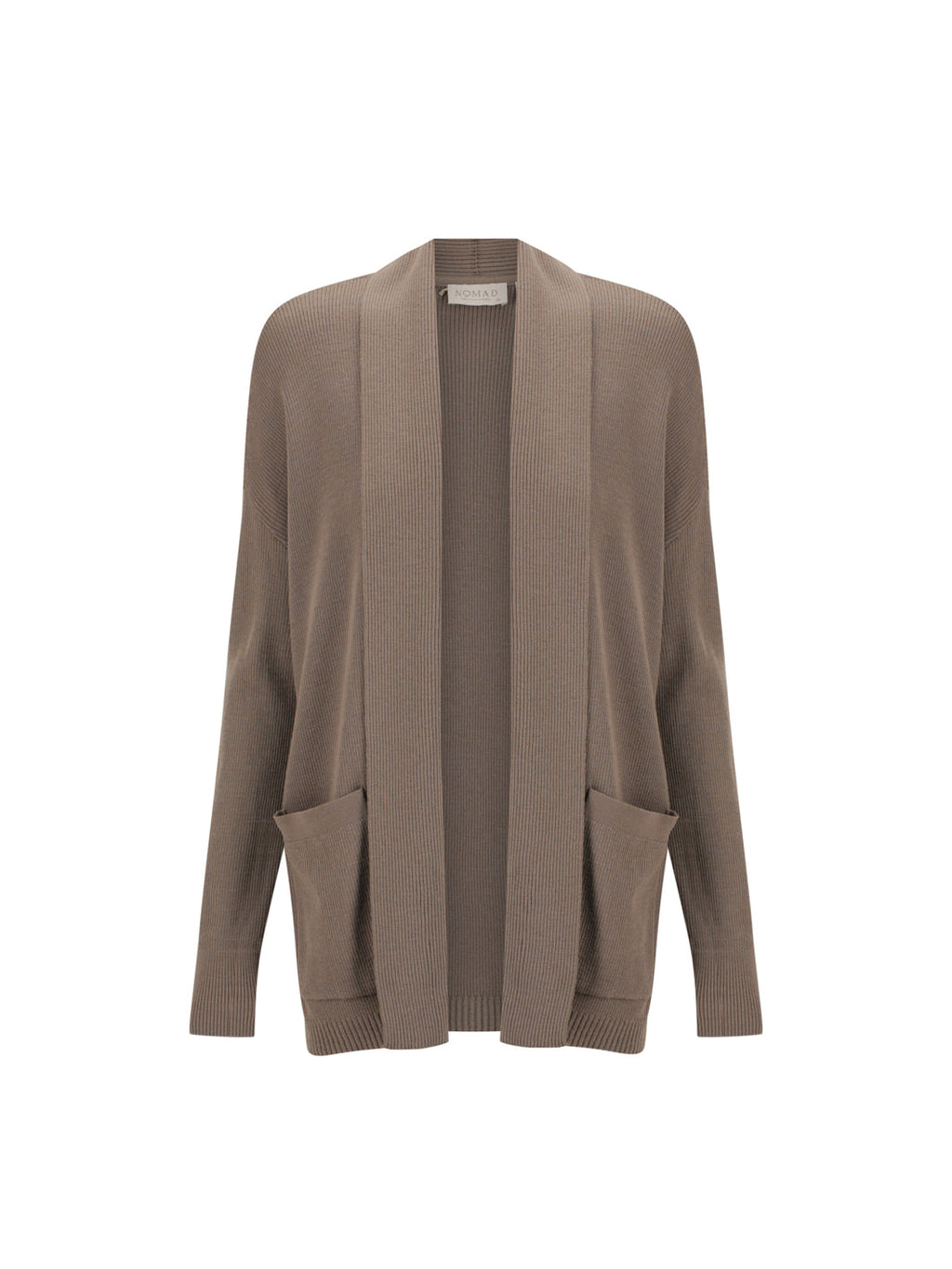 Harbour Merino Wool Knit Cardigan Elm