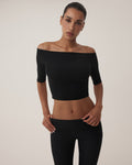 Off the Shoulder Top | Black