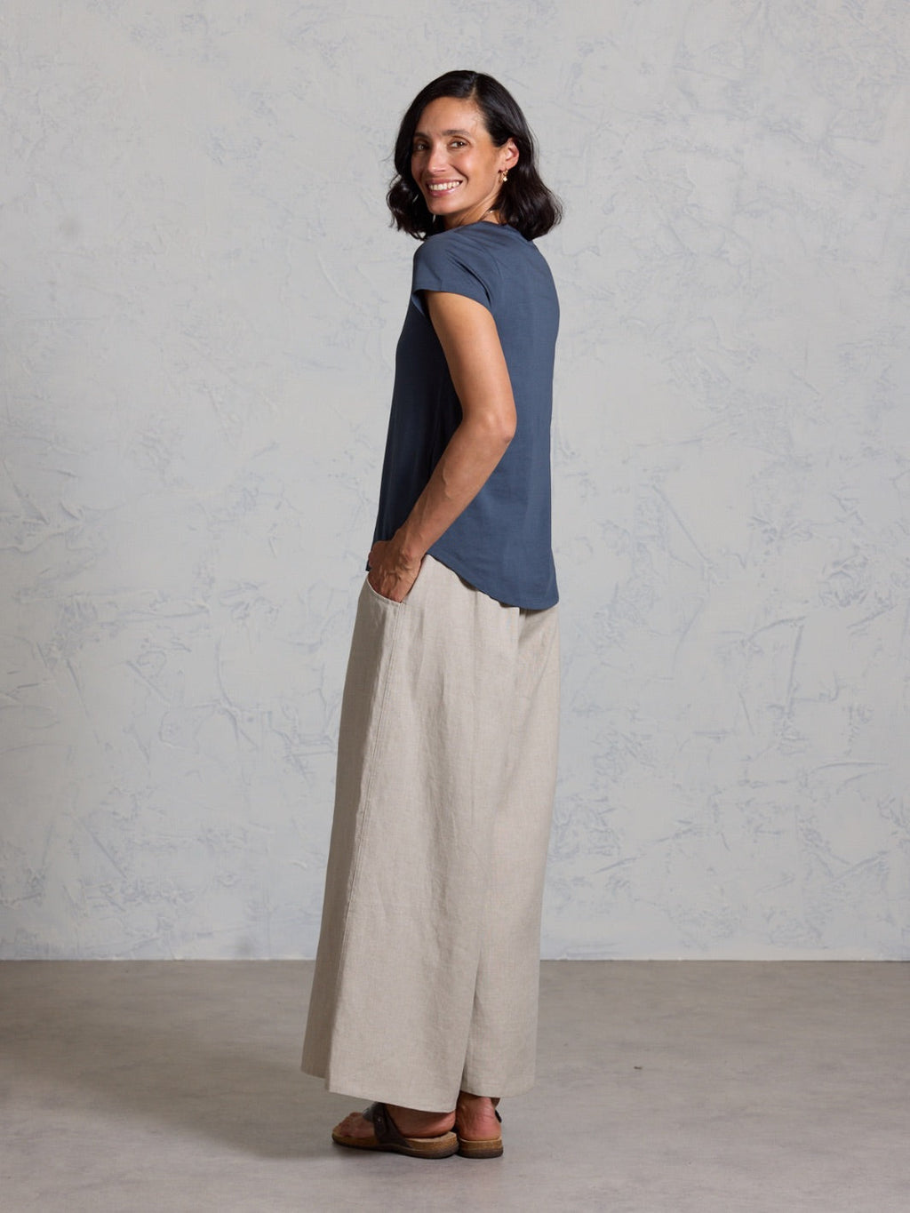 Leura Cotton T-Shirt Charcoal